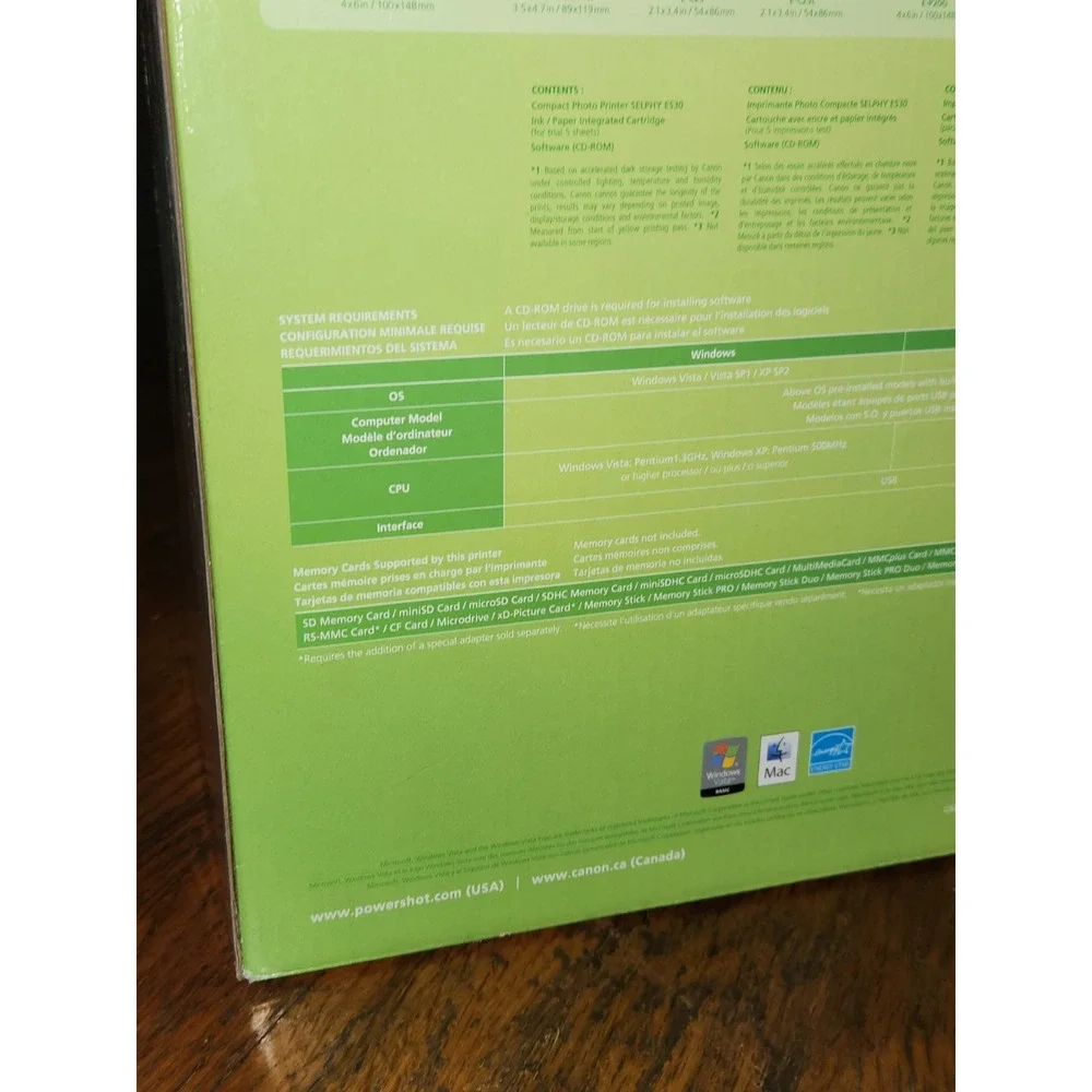Canon SELPHY ES30 Digital Photo Thermal Printer Brand‎ New - Open Box